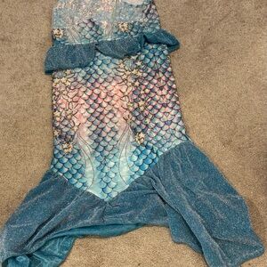 Sparkling Blue Mermaid Kids Costume